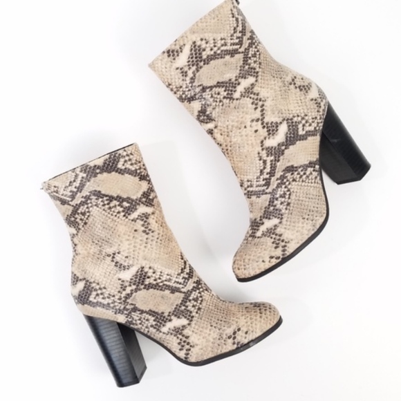 snake print booties target